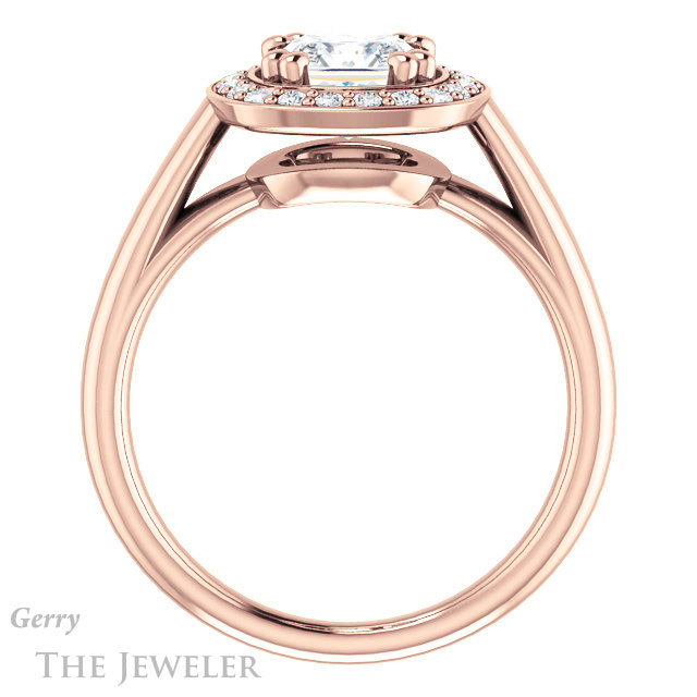 Princess Cut Forever One Moissanite Engagement Ring #GTJ1191-square-fo-r