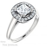 Princess Cut Forever One Moissanite Engagement Ring #GTJ1191-square-fo-w