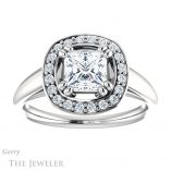 Princess Cut Forever One Moissanite Engagement Ring #GTJ1191-square-fo-w