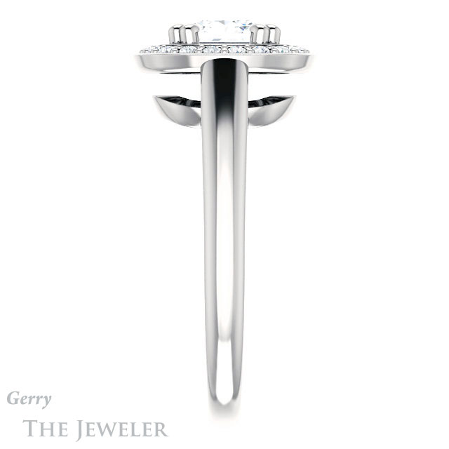 Princess Cut Forever One Moissanite Engagement Ring #GTJ1191-square-fo-w