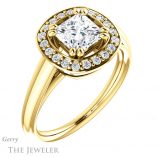 Princess Cut Forever One Moissanite Engagement Ring #GTJ1191-square-fo-y