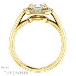 Princess Cut Forever One Moissanite Engagement Ring #GTJ1191-square-fo-y