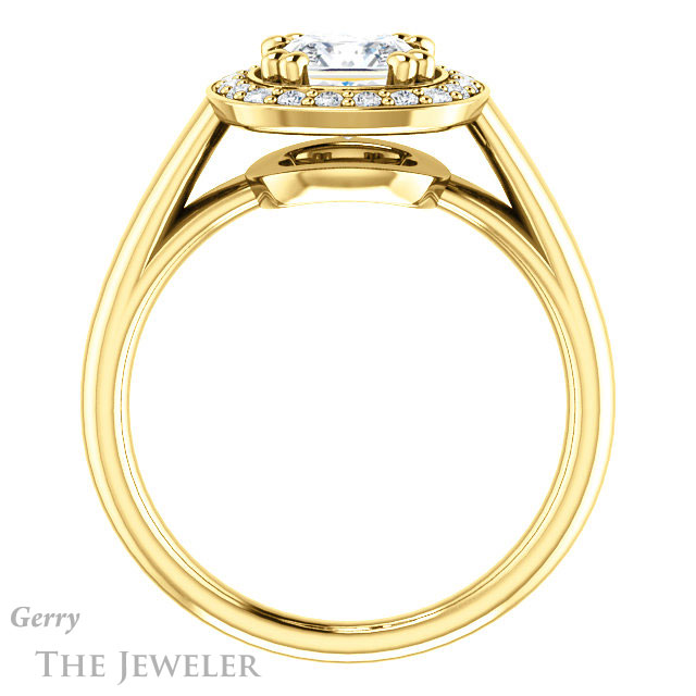 Princess Cut Forever One Moissanite Engagement Ring #GTJ1191-square-fo-y