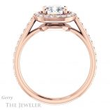 Cushion Cut Forever One Moissanite Engagement Ring #GTJ1192-cushion-fo-r