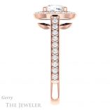 Cushion Cut Forever One Moissanite Engagement Ring #GTJ1192-cushion-fo-r