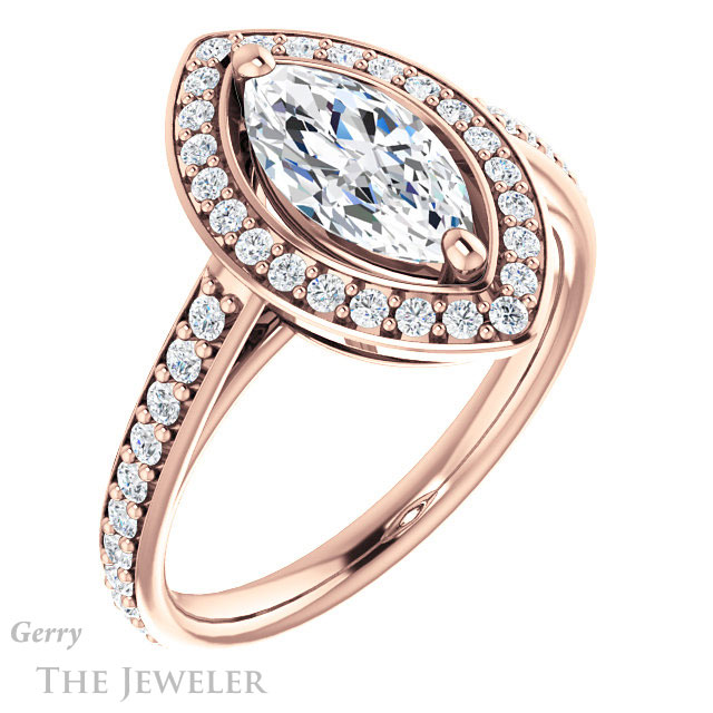 Marquise Cut Forever One Moissanite Engagement Ring #GTJ1192-marquise-fb-r 4 Marquise Cut Forever Brilliant Moissanite Engagement Ring #GTJ1192-marquise-fb-r
