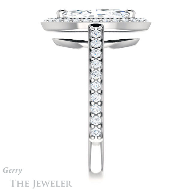 Marquise Cut Forever Brilliant Moissanite Engagement Ring #GTJ1192-marquise-fb-w