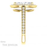 Marquise Cut Forever Brilliant Moissanite Engagement Ring #GTJ1192-marquise-fb-y