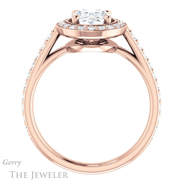 Oval Shaped Forever One Moissanite Engagement Ring #GTJ1192-oval-fo-r