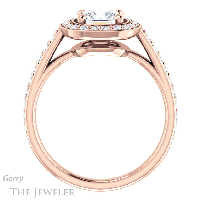 Princess Cut Forever One Moissanite Engagement Ring #GTJ1192-square-fo-r