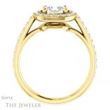 Princess Cut Forever One Moissanite Engagement Ring #GTJ1192-square-fo-y