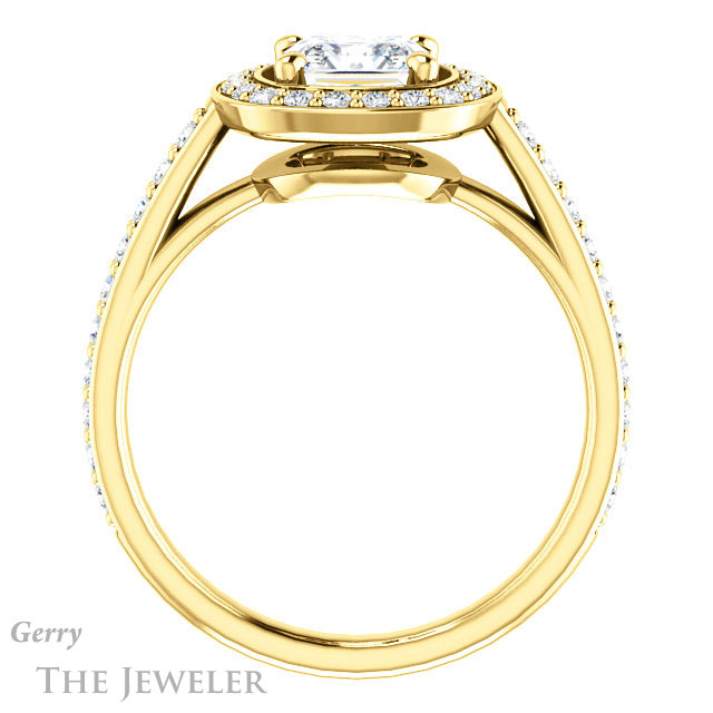 Princess Cut Forever One Moissanite Engagement Ring #GTJ1192-square-fo-y