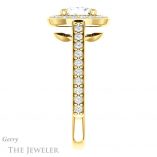 Princess Cut Forever One Moissanite Engagement Ring #GTJ1192-square-fo-y