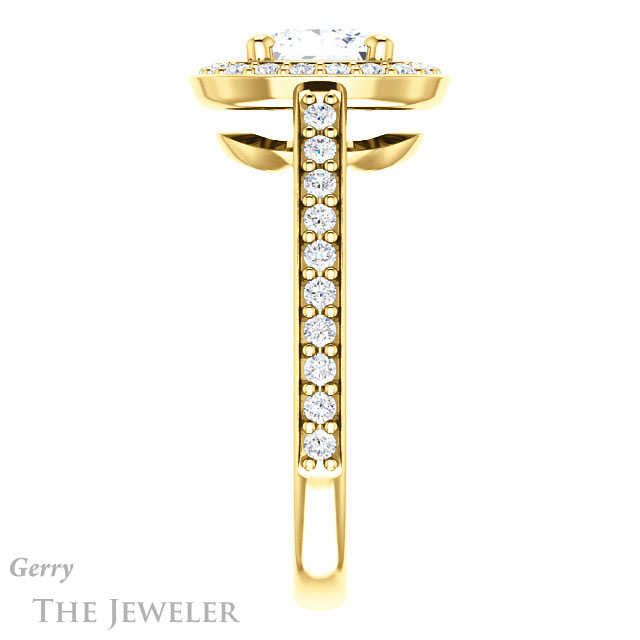 Princess Cut Forever One Moissanite Engagement Ring #GTJ1192-square-fo-y