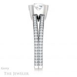 Cushion Cut Forever One Moissanite Engagement Ring #GTJ1193-cushion-fo-w 3 Cushion Cut Forever One Moissanite Engagement Ring #GTJ1193-cushion-fo-w