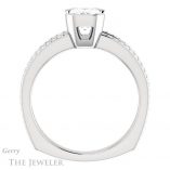 Emerald Cut Forever Brilliant Moissanite Engagement Ring #GTJ1193-emerald-fb-w