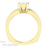 Emerald Cut Forever Brilliant Moissanite Engagement Ring #GTJ1193-emerald-fb-y