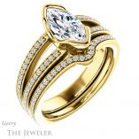 Marquise Cut Forever Brilliant Moissanite Engagement Ring #GTJ1193-marquise-fb-y