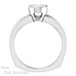 Oval Shaped Forever One Moissanite Engagement Ring #GTJ1193-oval-fo-w 2 Oval Shaped Forever One Moissanite Engagement Ring #GTJ1193-oval-fo-w
