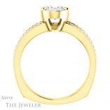 Oval Shaped Forever One Moissanite Engagement Ring #GTJ1193-oval-fo-y 2 Oval Shaped Forever One Moissanite Engagement Ring #GTJ1193-oval-fo-y