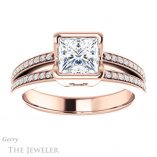 Princess Cut Forever One Moissanite Engagement Ring #GTJ1193-square-fo-r 1 Princess Cut Forever One Moissanite Engagement Ring #GTJ1193-square-fo-r