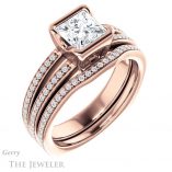 Princess Cut Forever One Moissanite Engagement Ring #GTJ1193-square-fo-r 6 Princess Cut Forever One Moissanite Engagement Ring #GTJ1193-square-fo-r