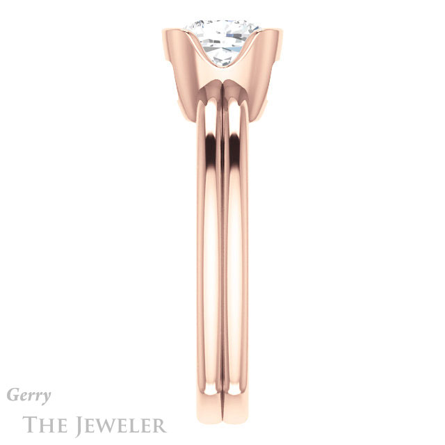 Cushion Cut Forever One Moissanite Engagement Ring #GTJ1194-cushion-fo-r 3 Cushion Cut Forever One Moissanite Engagement Ring #GTJ1194-cushion-fo-r