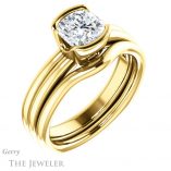 Cushion Cut Forever One Moissanite Engagement Ring #GTJ1194-cushion-fo-y 6 Cushion Cut Forever One Moissanite Engagement Ring #GTJ1194-cushion-fo-y