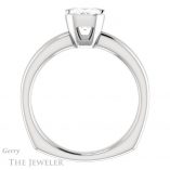 Emerald Cut Forever Brilliant Moissanite Engagement Ring #GTJ1194-emerald-fb-w
