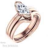 Marquise Cut Forever One Moissanite Engagement Ring #GTJ1194-marquise-fb-r 6 Marquise Cut Forever Brilliant Moissanite Engagement Ring #GTJ1194-marquise-fb-r