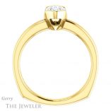 Marquise Cut Forever Brilliant Moissanite Engagement Ring #GTJ1194-marquise-fb-y