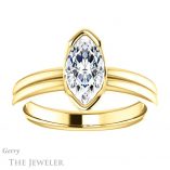 Marquise Cut Forever Brilliant Moissanite Engagement Ring #GTJ1194-marquise-fb-y
