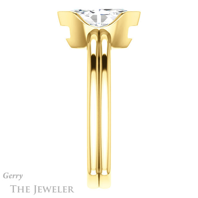 Marquise Cut Forever Brilliant Moissanite Engagement Ring #GTJ1194-marquise-fb-y