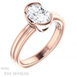 Oval Shaped Forever One Moissanite Engagement Ring #GTJ1194-oval-fo-r 4 Oval Shaped Forever One Moissanite Engagement Ring #GTJ1194-oval-fo-r