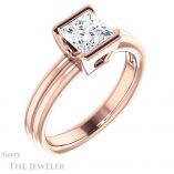 Princess Cut Forever One Moissanite Engagement Ring #GTJ1194-square-fo-r 4 Princess Cut Forever One Moissanite Engagement Ring #GTJ1194-square-fo-r