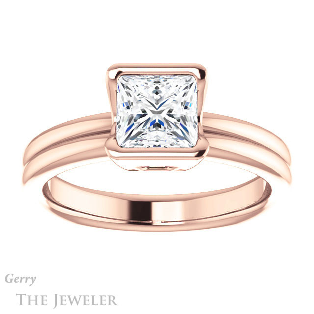 Princess Cut Forever One Moissanite Engagement Ring #GTJ1194-square-fo-r 1 Princess Cut Forever One Moissanite Engagement Ring #GTJ1194-square-fo-r