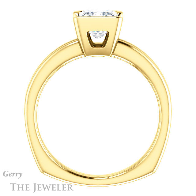 Princess Cut Forever One Moissanite Engagement Ring #GTJ1194-square-fo-y 2 Princess Cut Forever One Moissanite Engagement Ring #GTJ1194-square-fo-y