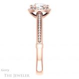 Cushion Cut Forever One Moissanite Engagement Ring #GTJ1195-cushion-fo-r 3 Cushion Cut Forever One Moissanite Engagement Ring #GTJ1195-cushion-fo-r