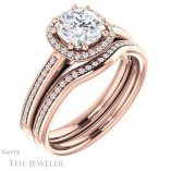 Cushion Cut Forever One Moissanite Engagement Ring #GTJ1195-cushion-fo-r 6 Cushion Cut Forever One Moissanite Engagement Ring #GTJ1195-cushion-fo-r