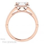 Emerald Cut Forever One Moissanite Engagement Ring #GTJ1195-emerald-fb-r 2 Emerald Cut Forever Brilliant Moissanite Engagement Ring #GTJ1195-emerald-fb-r