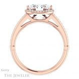 Oval Shaped Forever One Moissanite Engagement Ring #GTJ1195-oval-fo-r 2 Oval Shaped Forever One Moissanite Engagement Ring #GTJ1195-oval-fo-r