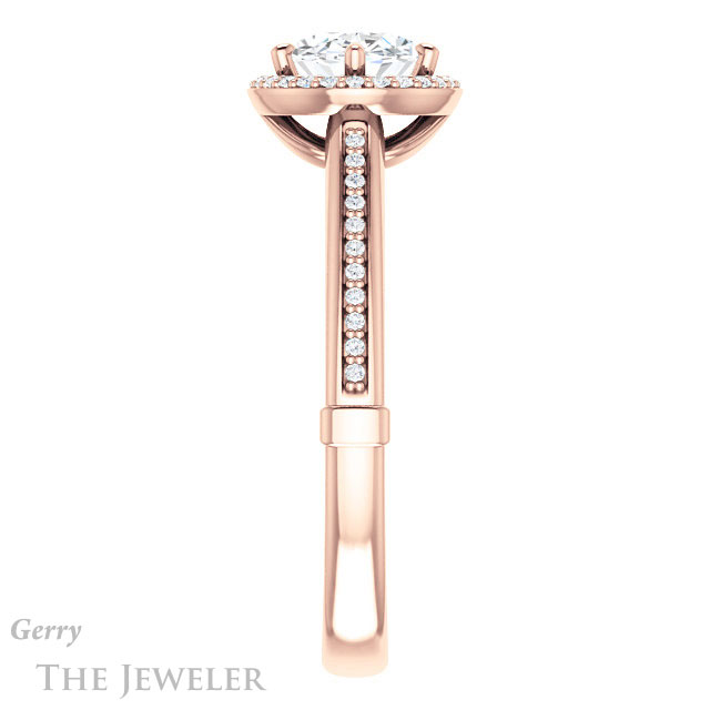 Oval Shaped Forever One Moissanite Engagement Ring #GTJ1195-oval-fo-r 3 Oval Shaped Forever One Moissanite Engagement Ring #GTJ1195-oval-fo-r