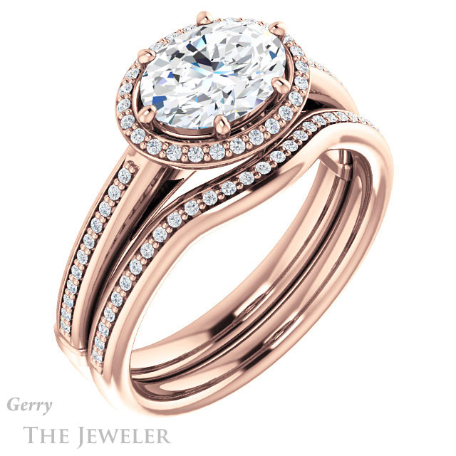 Oval Shaped Forever One Moissanite Engagement Ring #GTJ1195-oval-fo-r 6 Oval Shaped Forever One Moissanite Engagement Ring #GTJ1195-oval-fo-r