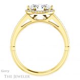 Oval Shaped Forever One Moissanite Engagement Ring #GTJ1195-oval-fo-y 2 Oval Shaped Forever One Moissanite Engagement Ring #GTJ1195-oval-fo-y