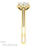 Oval Shaped Forever One Moissanite Engagement Ring #GTJ1195-oval-fo-y 3 Oval Shaped Forever One Moissanite Engagement Ring #GTJ1195-oval-fo-y