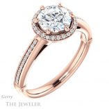 Round Cut Forever One Moissanite Engagement Ring #GTJ1195-round-fo-r 4 Round Cut Forever One Moissanite Engagement Ring #GTJ1195-round-fo-r
