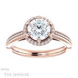 Round Cut Forever One Moissanite Engagement Ring #GTJ1195-round-fo-r 1 Round Cut Forever One Moissanite Engagement Ring #GTJ1195-round-fo-r