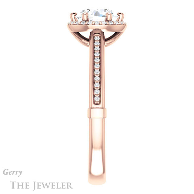 Round Cut Forever One Moissanite Engagement Ring #GTJ1195-round-fo-r 3 Round Cut Forever One Moissanite Engagement Ring #GTJ1195-round-fo-r