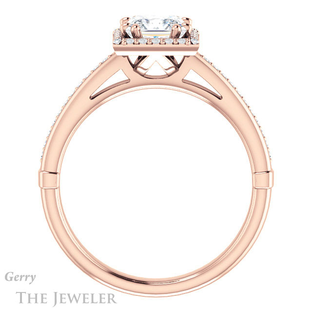 Princess Cut Forever One Moissanite Engagement Ring #GTJ1195-square-fo-r