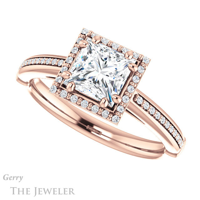 Princess Cut Forever One Moissanite Engagement Ring #GTJ1195-square-fo-r 5 Princess Cut Forever One Moissanite Engagement Ring #GTJ1195-square-fo-r